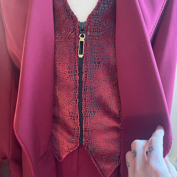 Criscione New York XS petite red retro suit - Picture 3 of 8